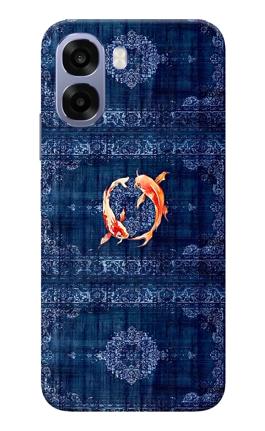 Koi Blue Oppo A6 5G Back Cover, Hard case