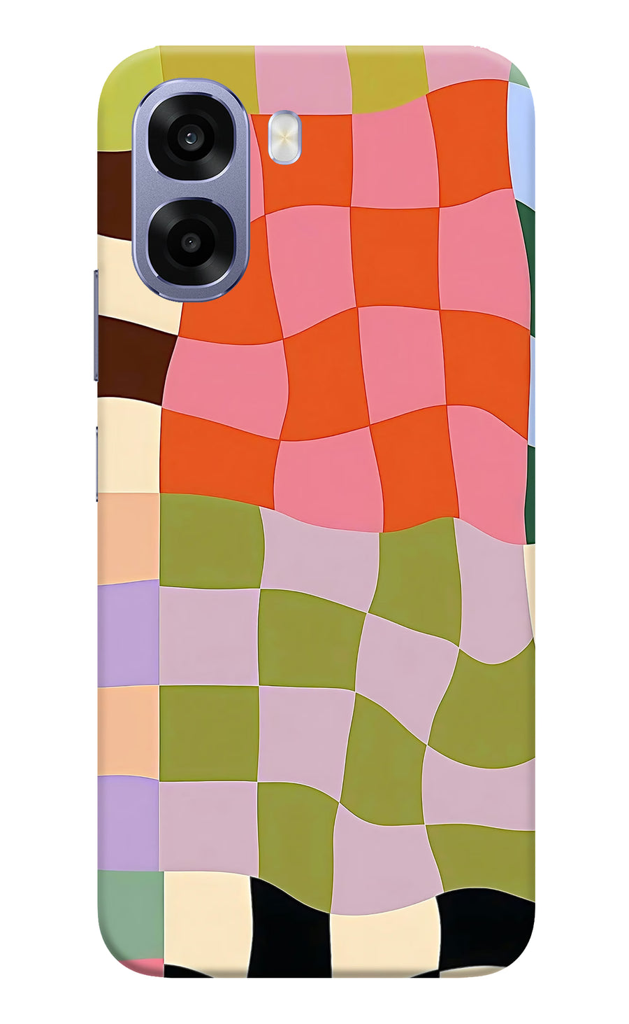 Wavy Grid Oppo A6 5G Back Cover, Hard case