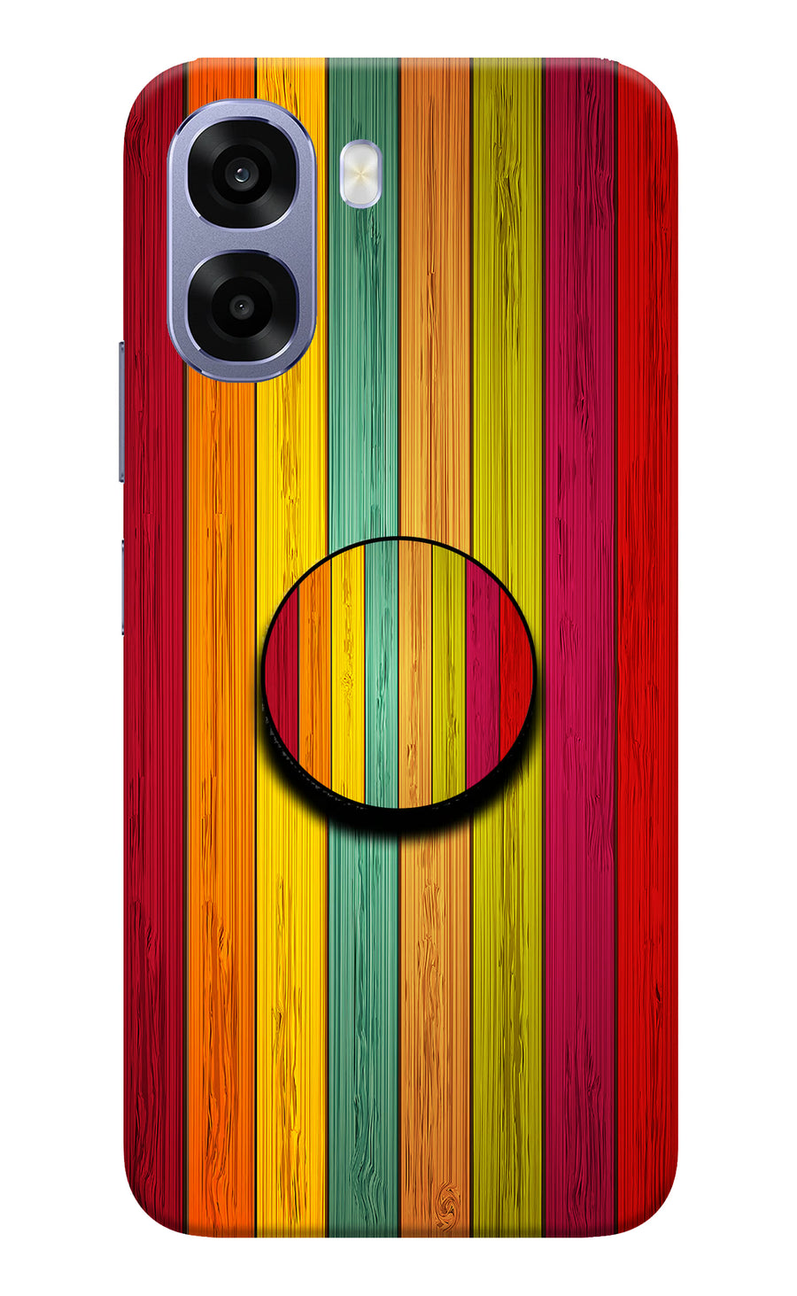 Multicolor Wooden Oppo A6 5G Pop Case, Hard case
