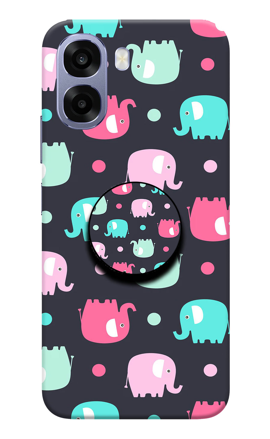 Baby Elephants Oppo A6 5G Pop Case, Hard case