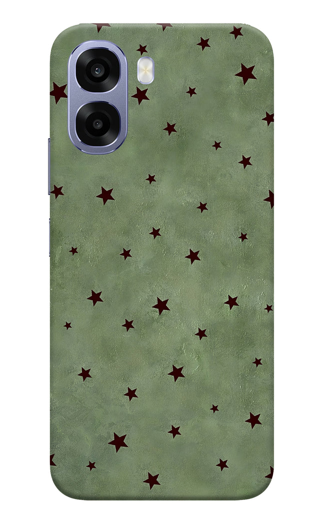 Green Stars Oppo A6s 5G Hard Case Back Cover by Casekaro