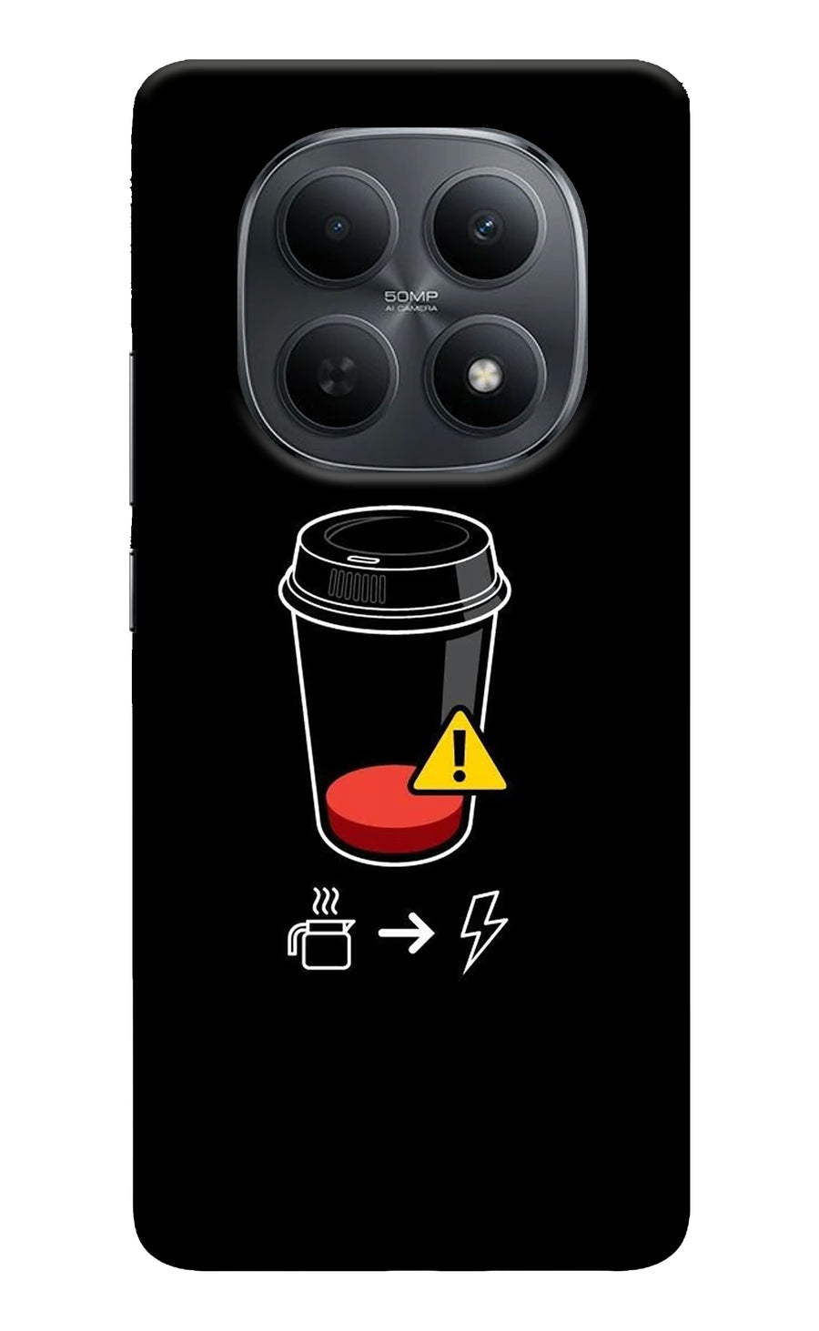 Coffee Poco M8 5G Back Cover, Hard case