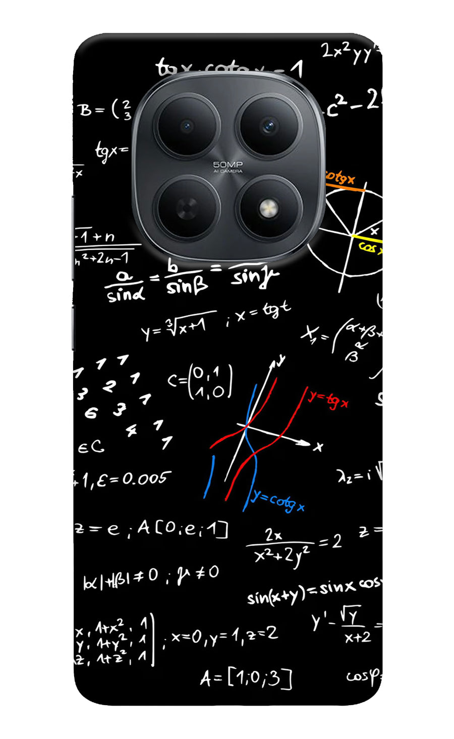 Mathematics Formula Poco M8 5G Back Cover, Hard case