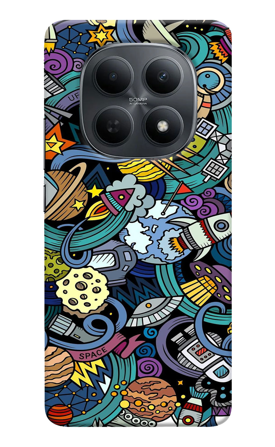 Space Abstract Poco M8 5G Back Cover, Hard case