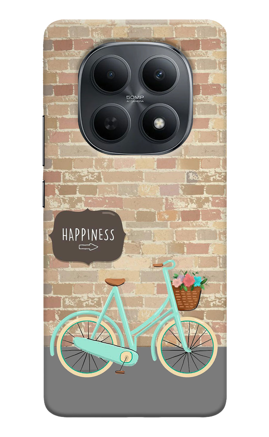 Happiness Artwork Poco M8 5G Back Cover, Hard case