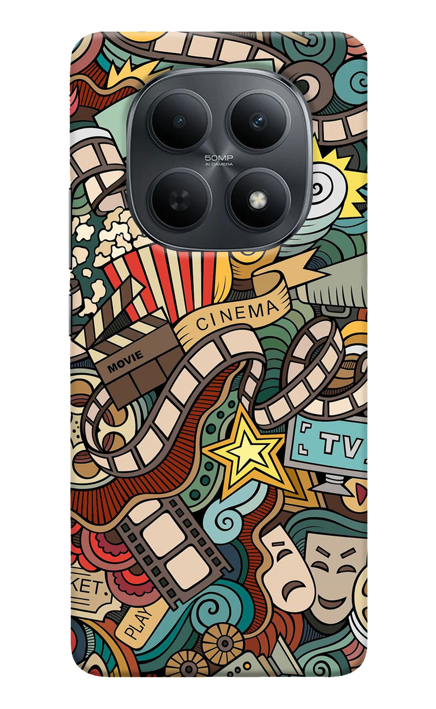 Cinema Abstract Poco M8 5G Back Cover, Hard case