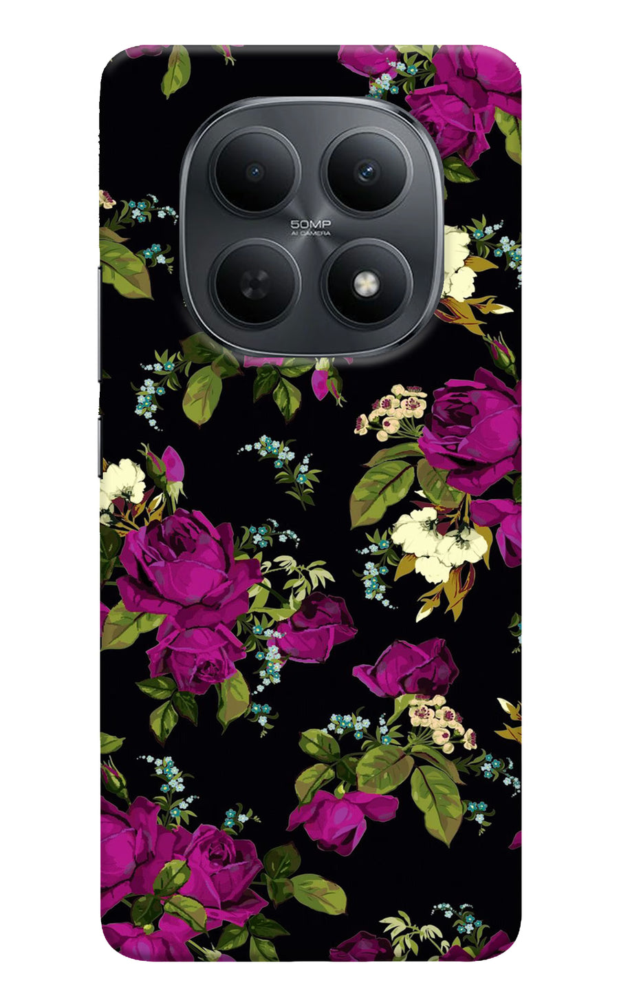 Flowers Poco M8 5G Back Cover, Hard case