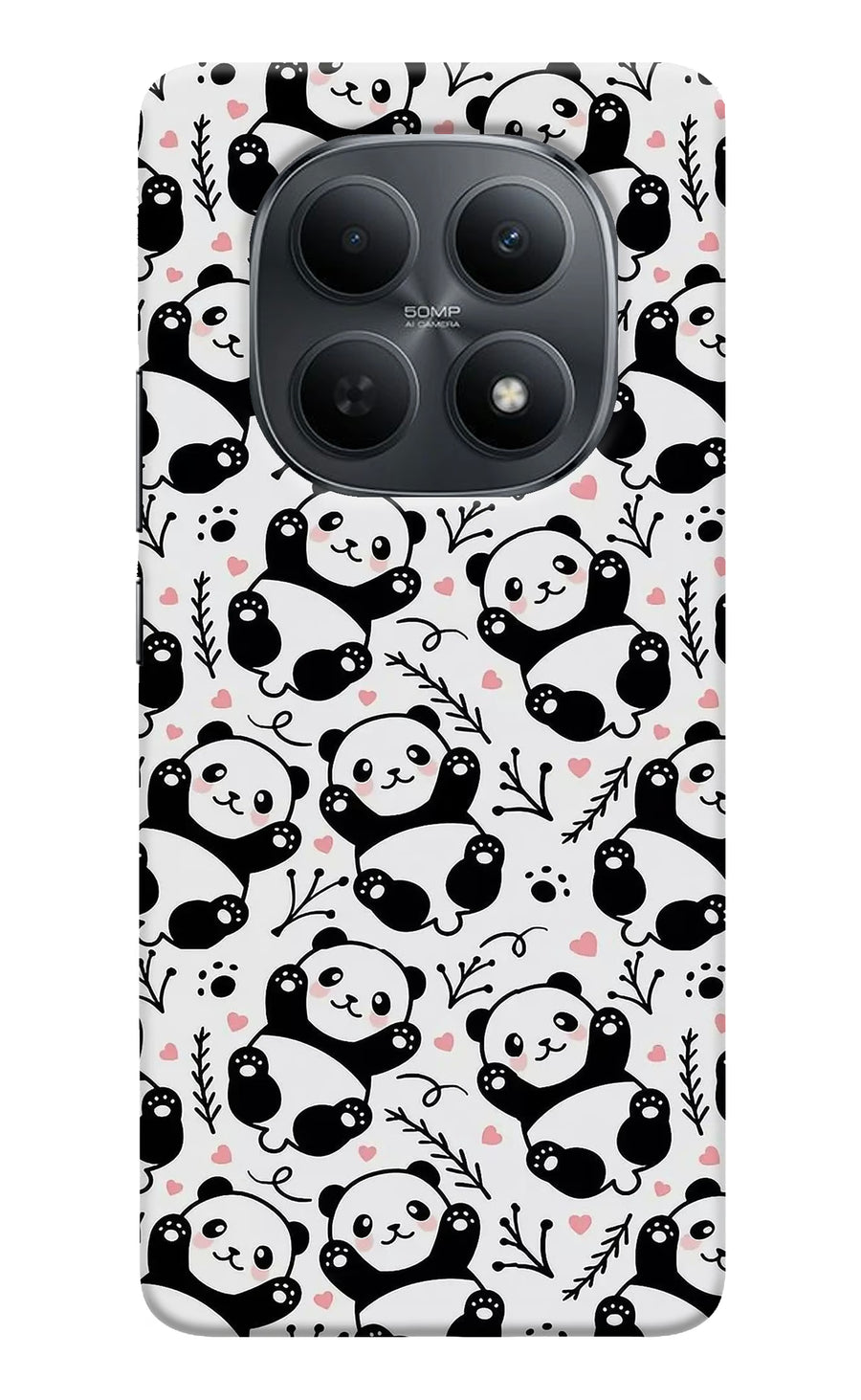 Cute Panda Poco M8 5G Back Cover, Hard case