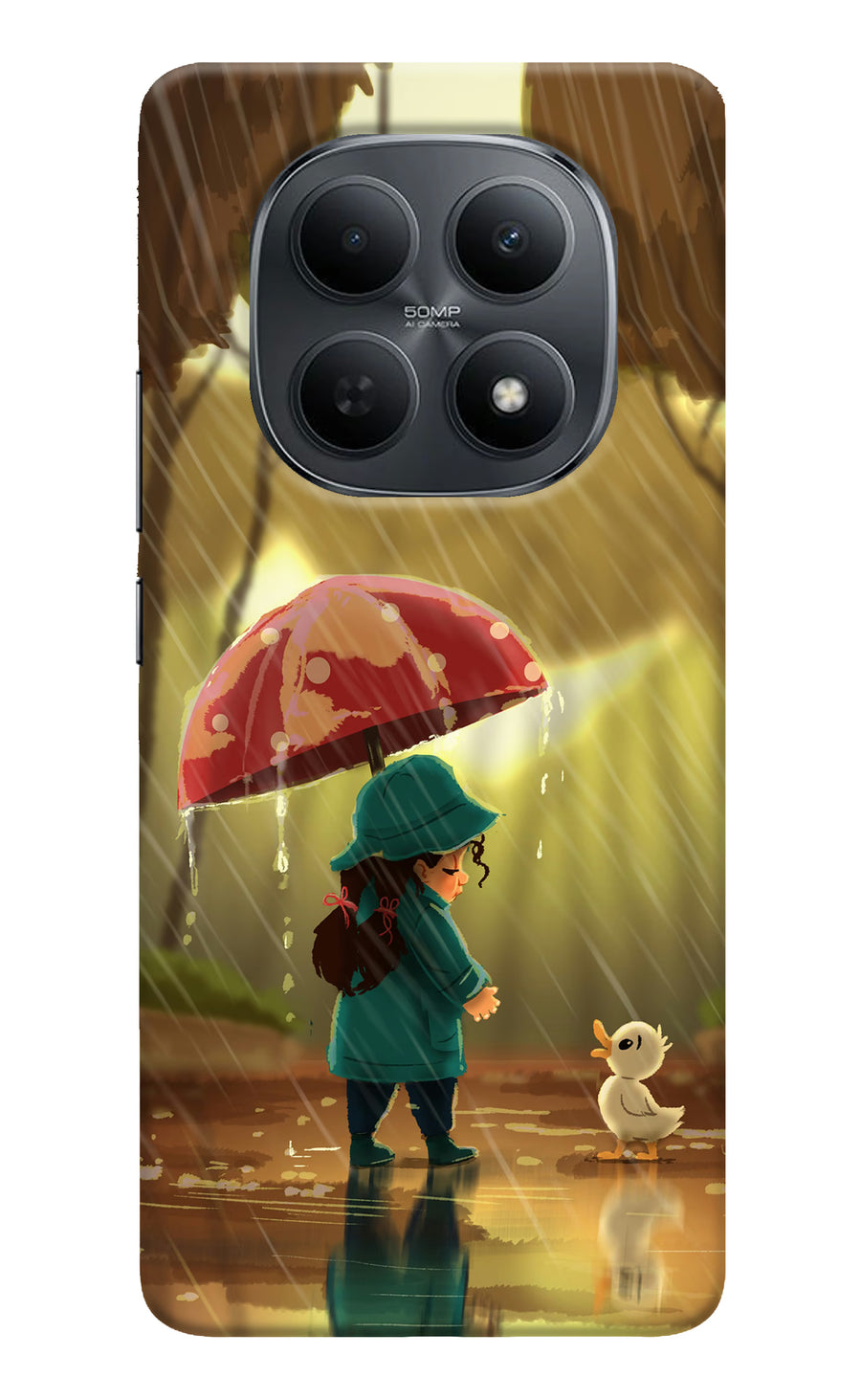 Rainy Day Poco M8 5G Back Cover, Hard case