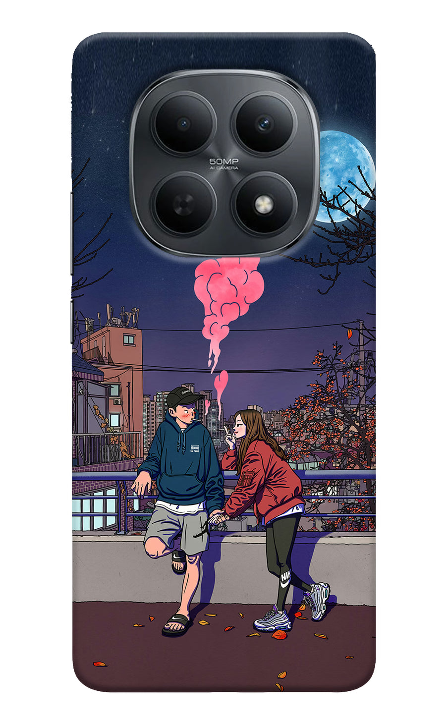 Chilling Couple Poco M8 5G Back Cover, Hard case