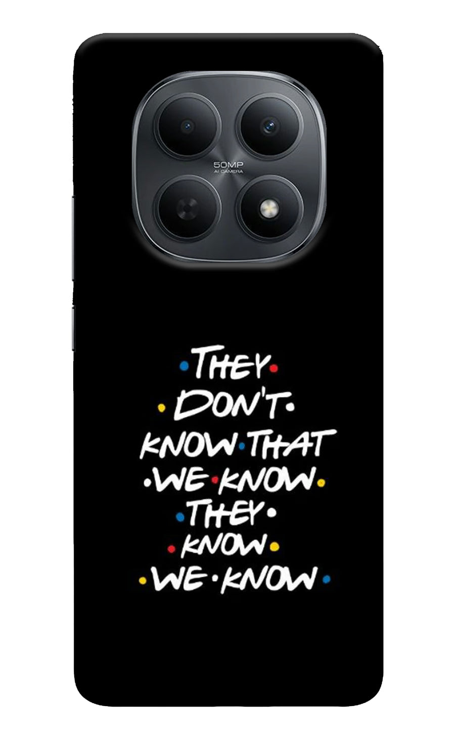 FRIENDS Dialogue Poco M8 5G Back Cover, Hard case