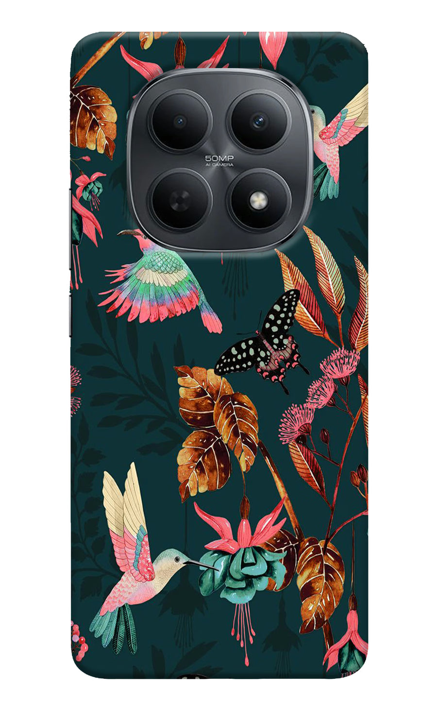 Birds Poco M8 5G Back Cover, Hard case