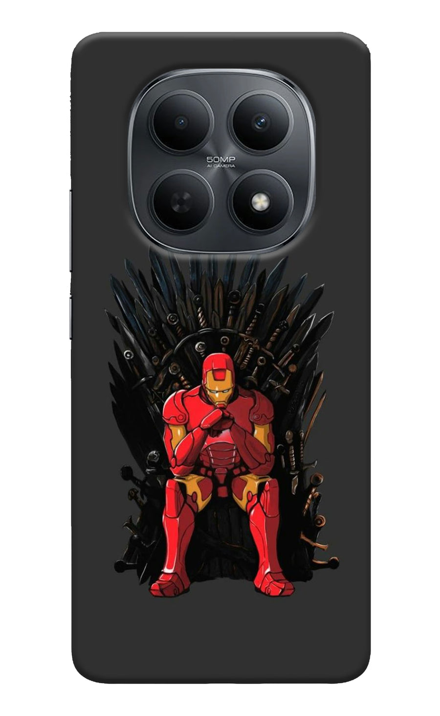 Ironman Throne Poco M8 5G Back Cover, Hard case