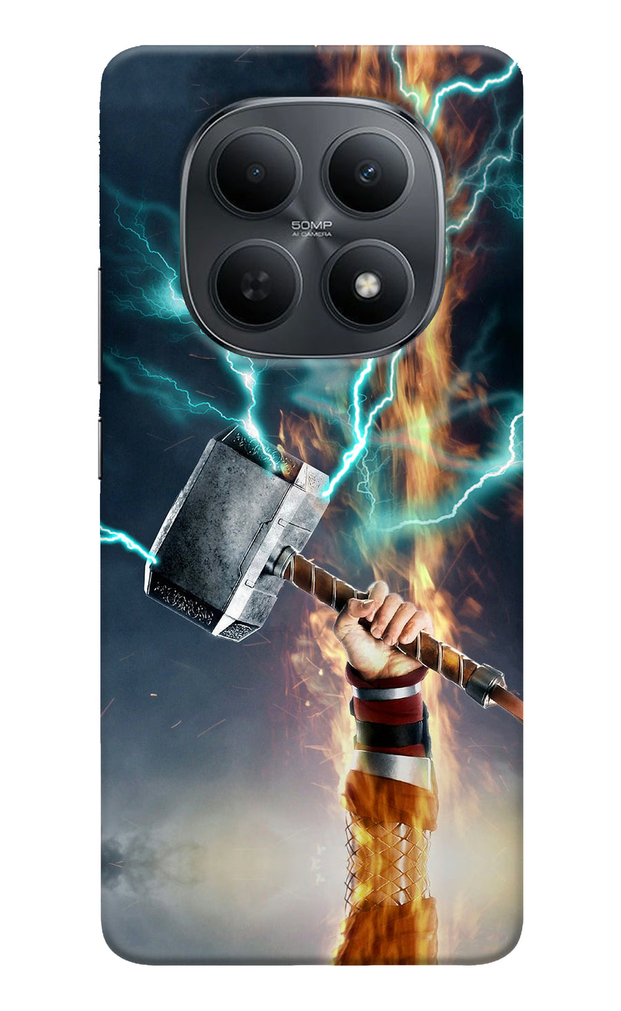 Thor Hammer Mjolnir Poco M8 5G Back Cover, Hard case