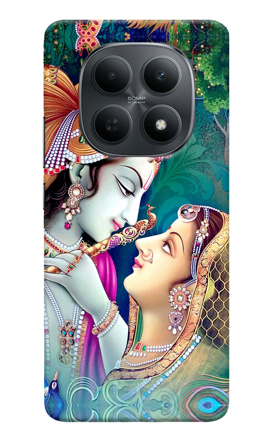 Lord Radha Krishna Poco M8 5G Back Cover, Hard case
