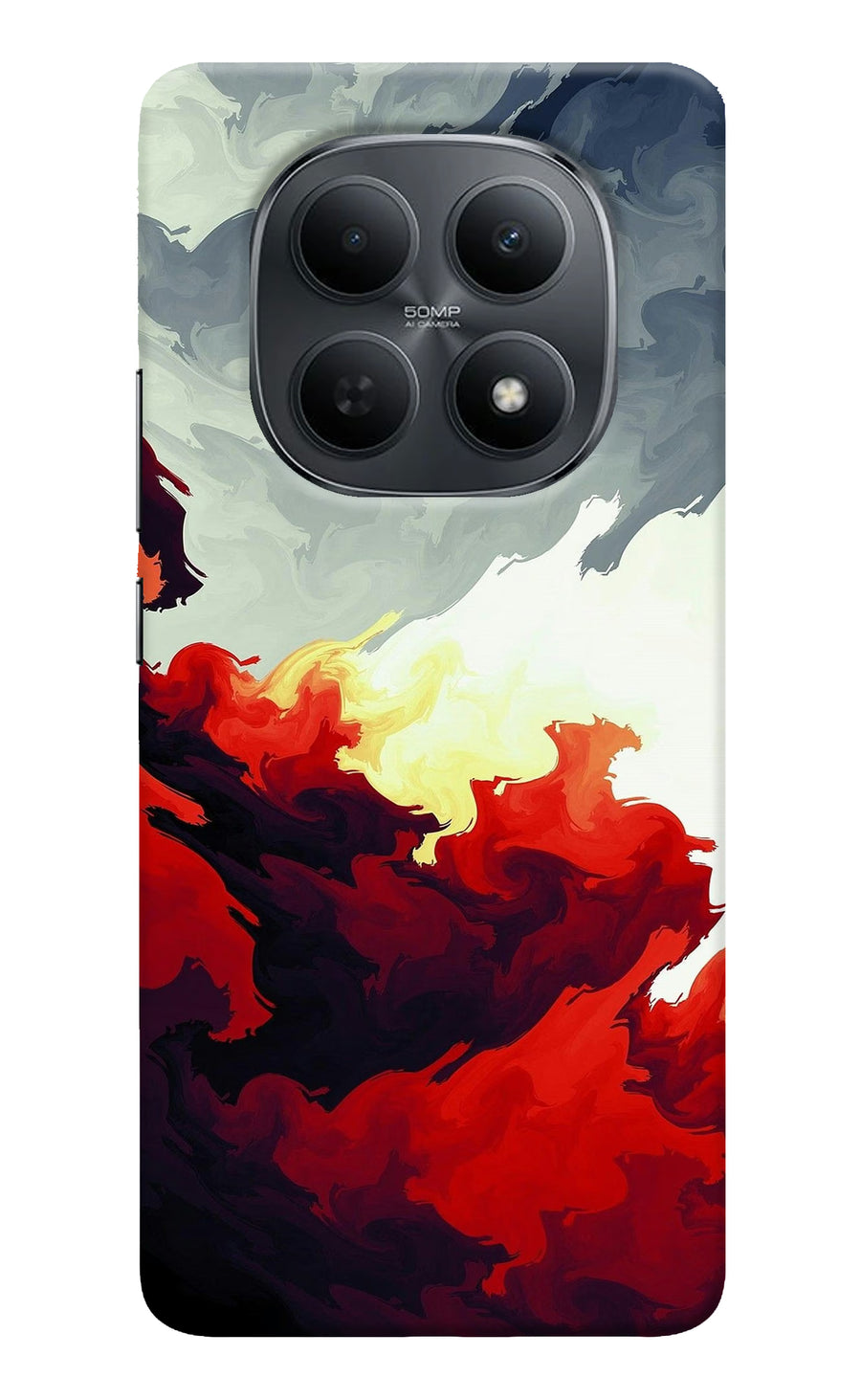 Fire Cloud Poco M8 5G Back Cover, Hard case