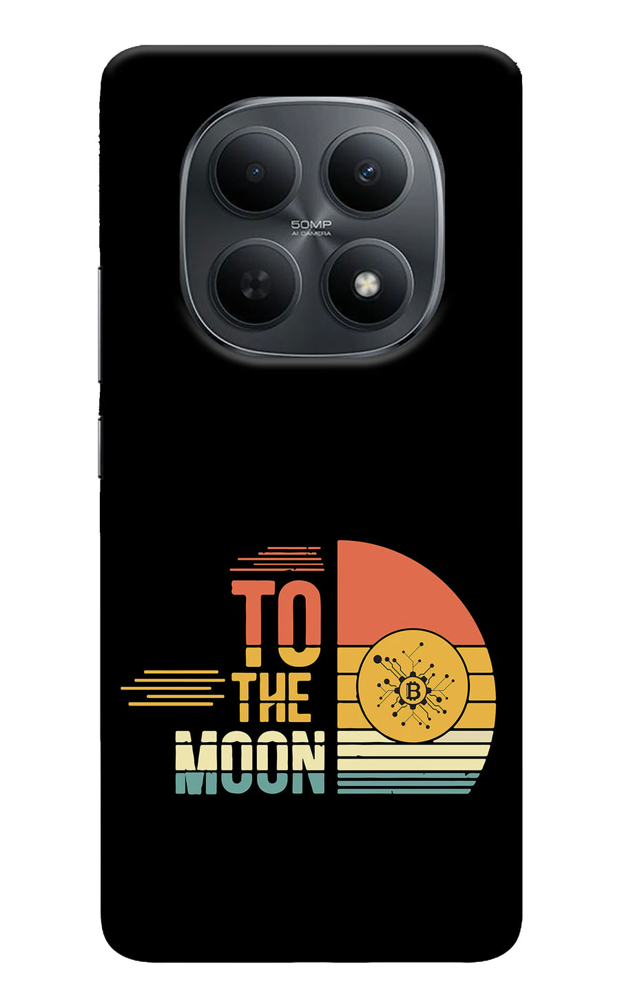 To the Moon Poco M8 5G Back Cover, Hard case