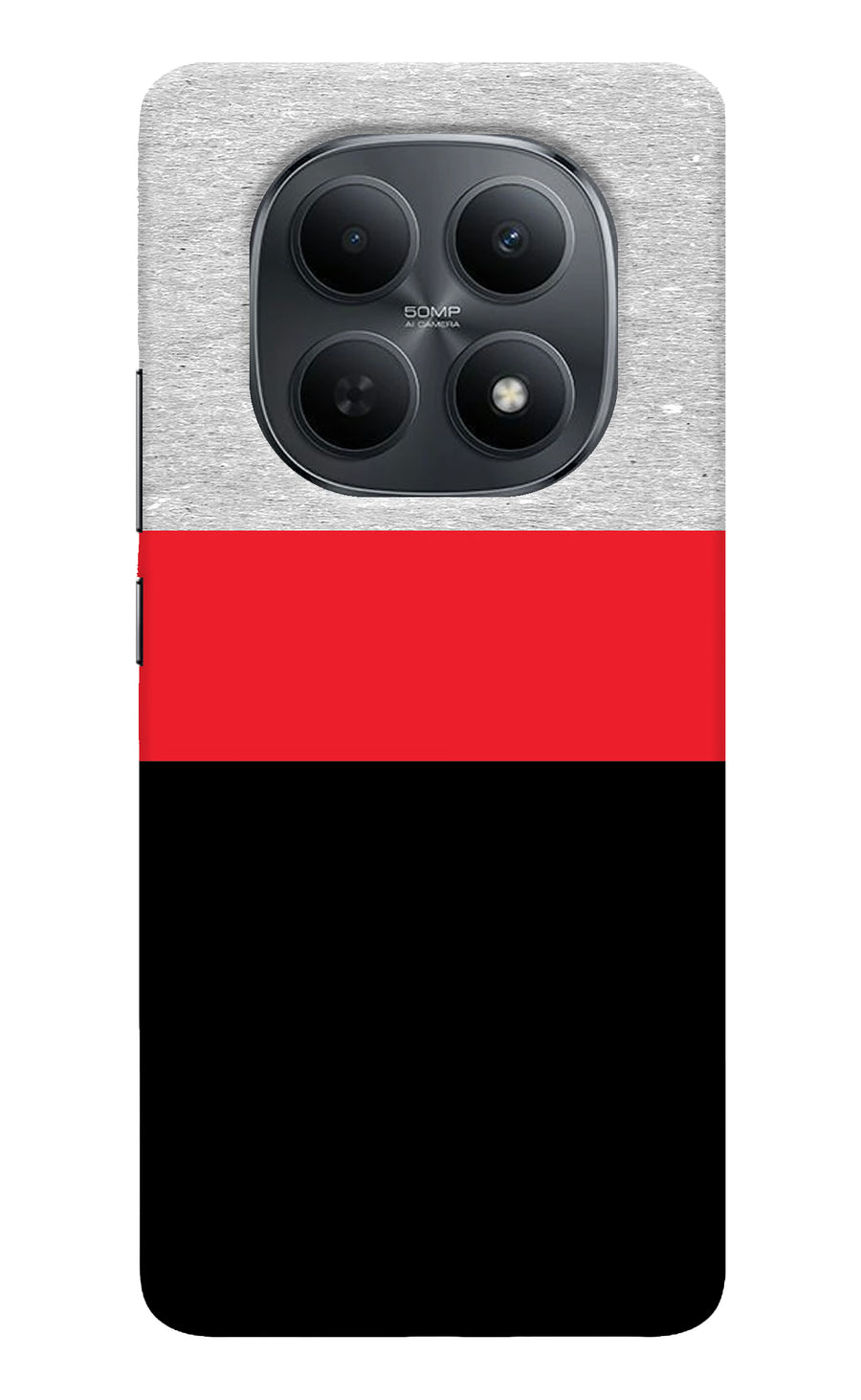 Tri Color Pattern Poco M8 5G Back Cover, Hard case