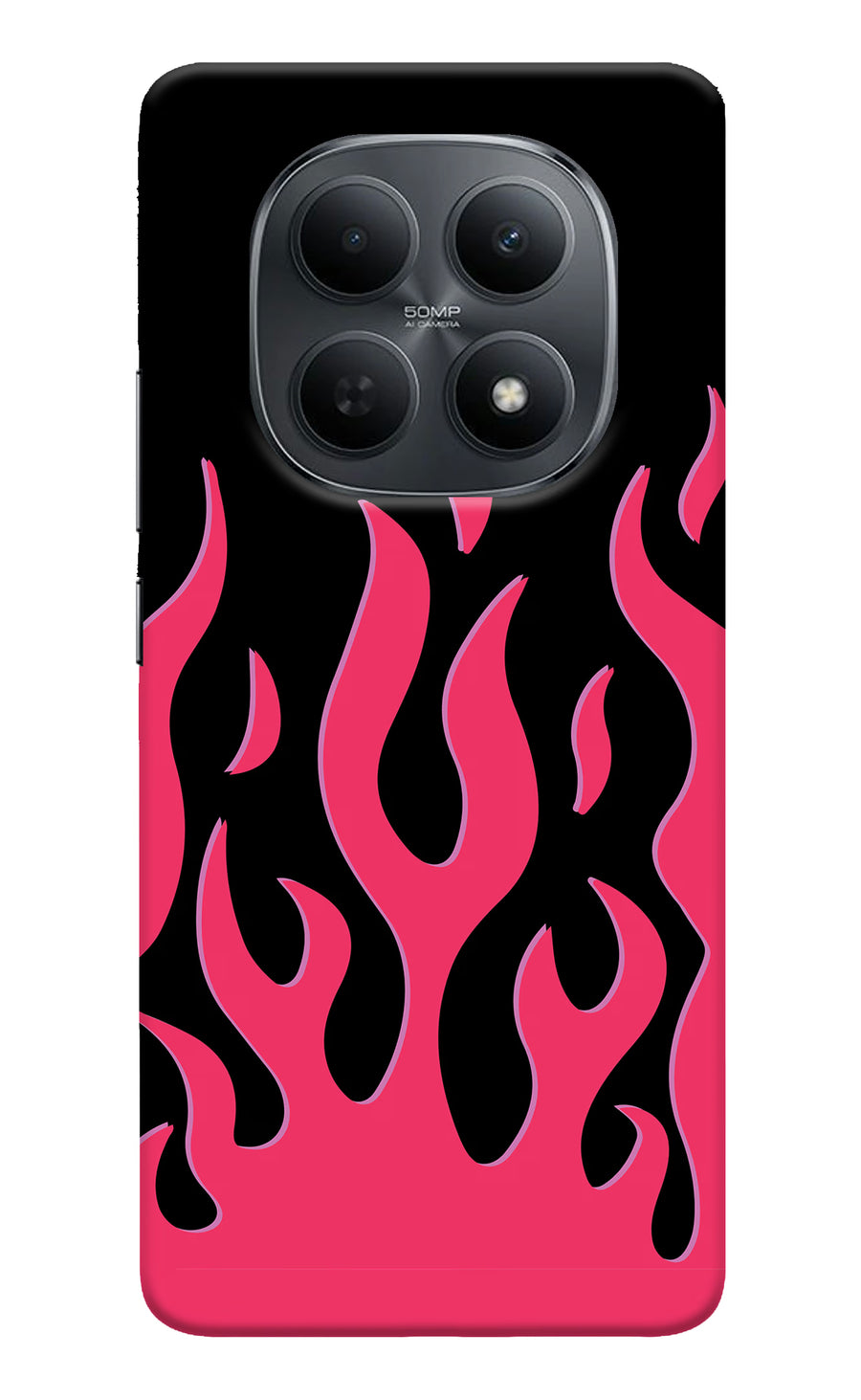Fire Flames Poco M8 5G Back Cover, Hard case