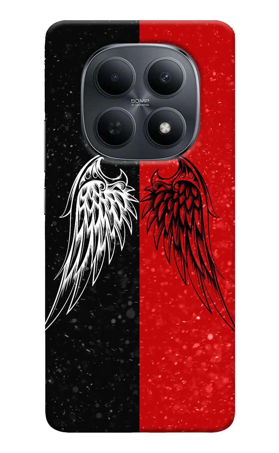 Wings Poco M8 5G Back Cover, Hard case