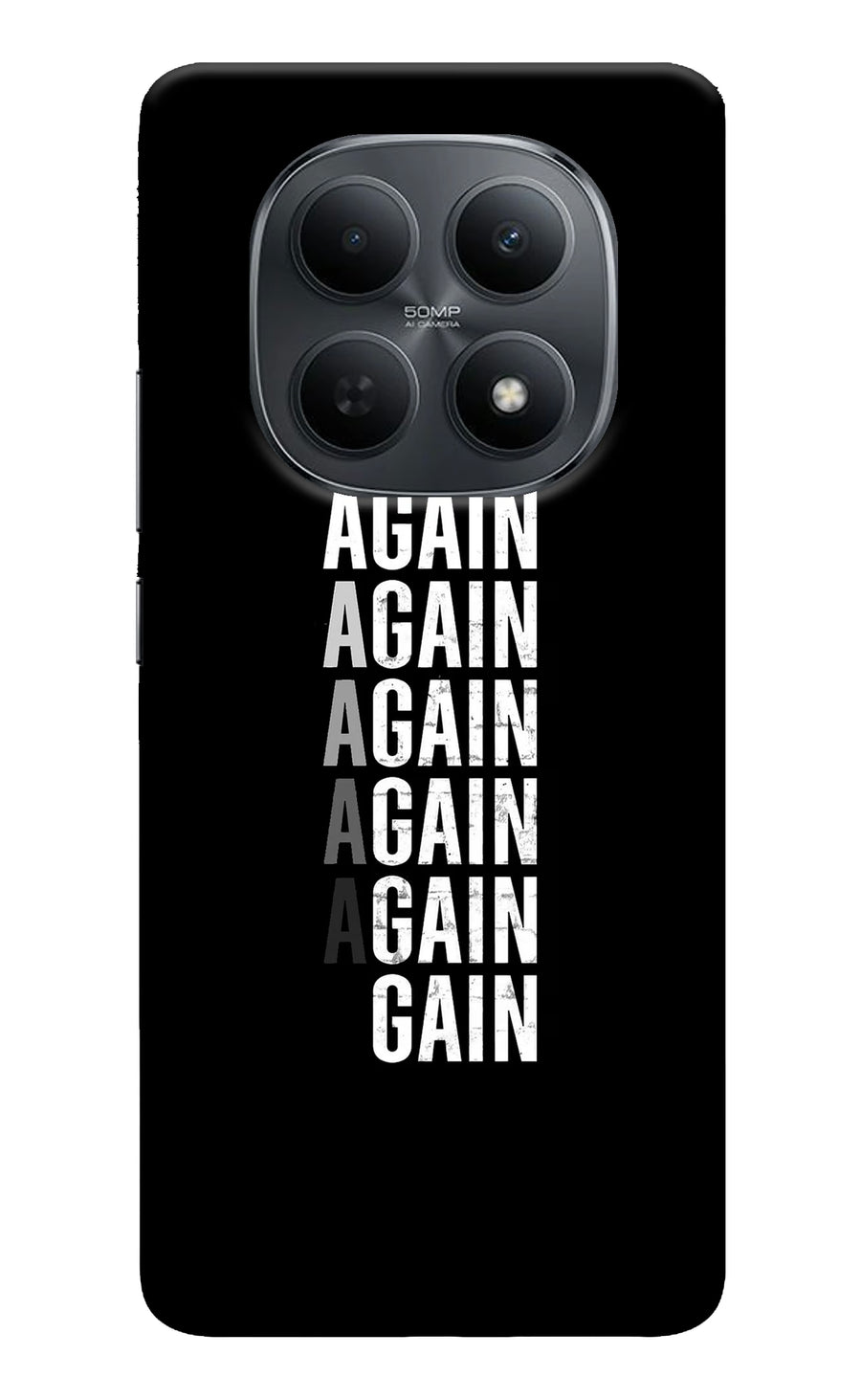 Again Again Gain Poco M8 5G Back Cover, Hard case