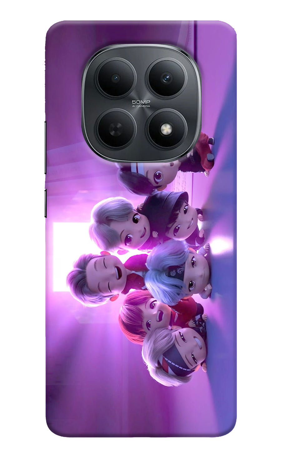 BTS Chibi Poco M8 5G Back Cover, Hard case