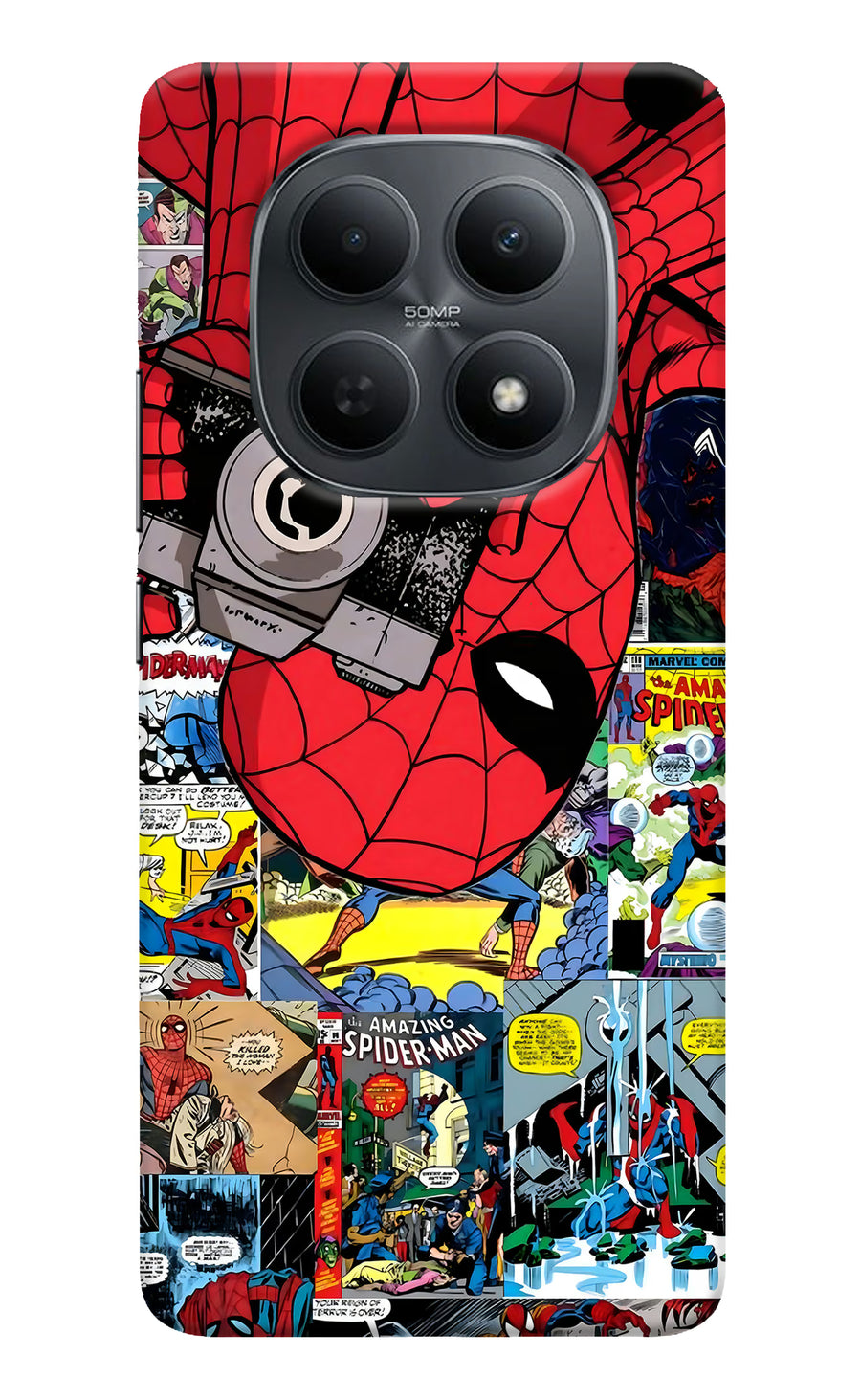 Spider Man Poco M8 5G Back Cover, Hard case