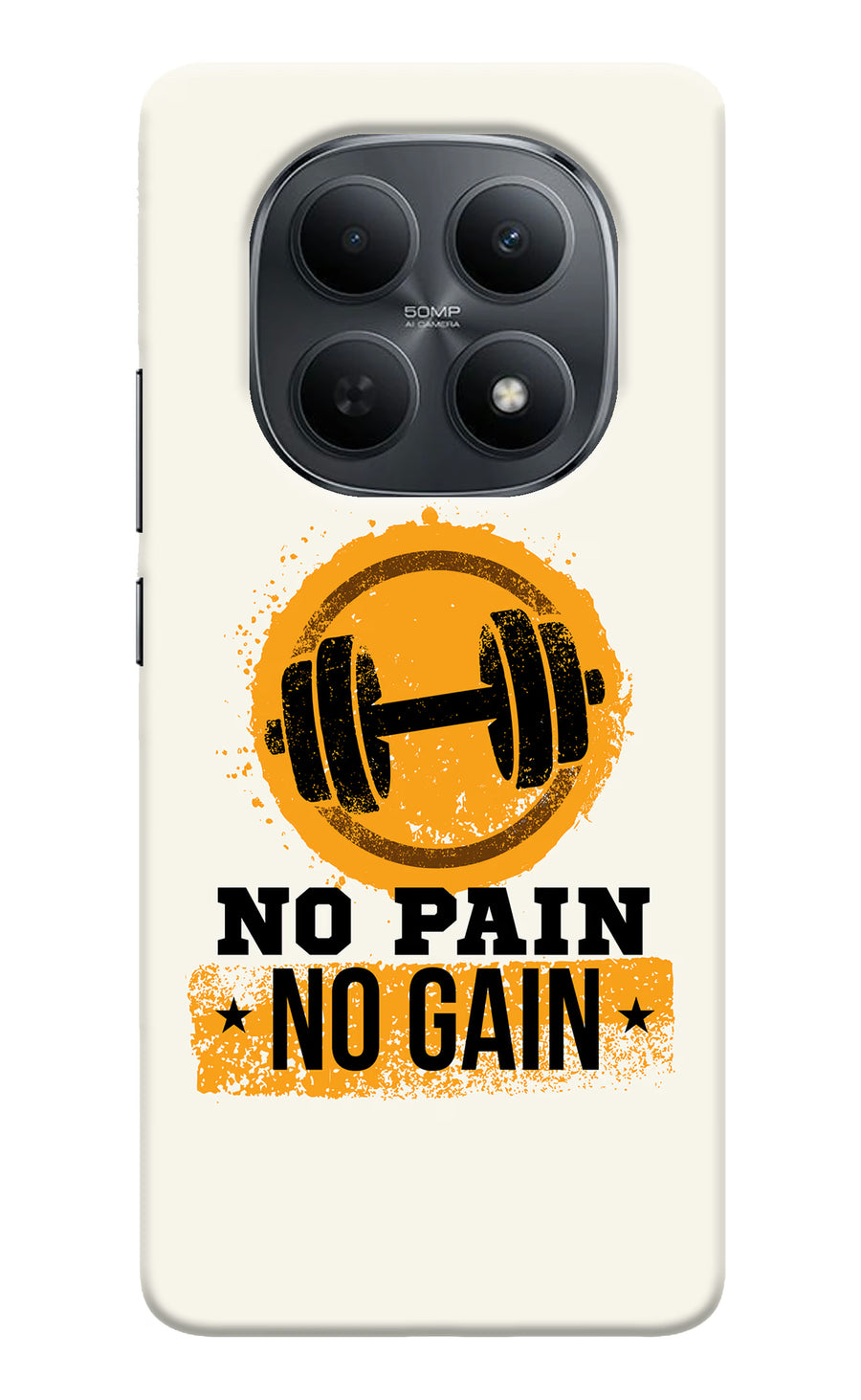 No Pain No Gain Poco M8 5G Back Cover, Hard case