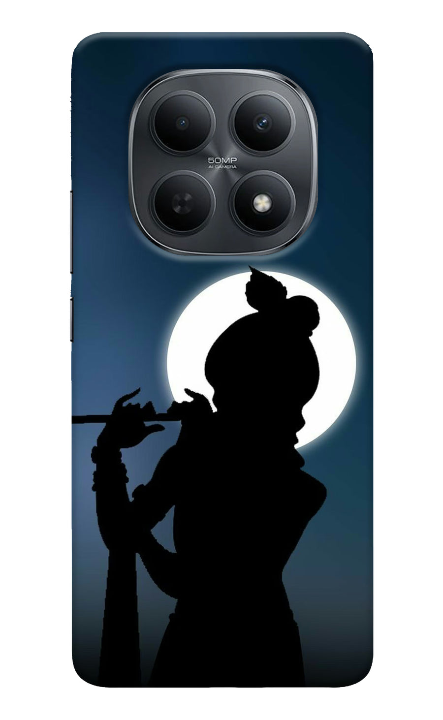 Shri Krishna Silhouette Poco M8 5G Back Cover, Hard case