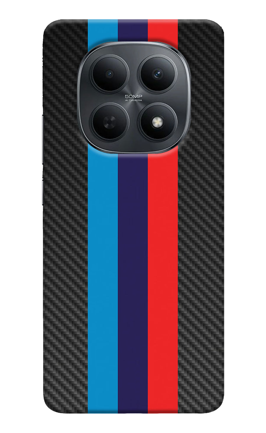 BMW Stripes Pattern Poco M8 5G Back Cover, Hard case