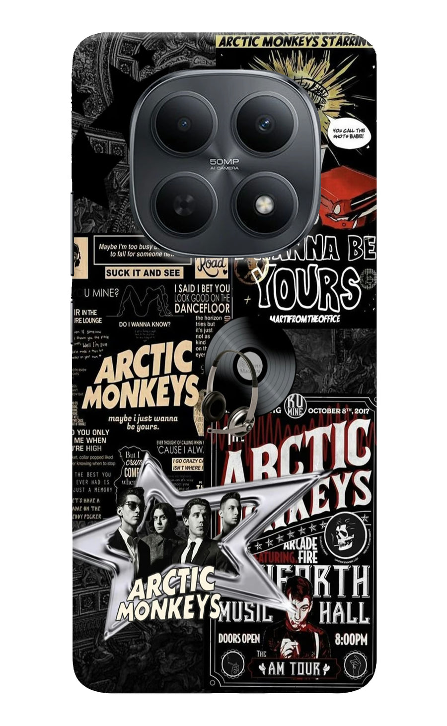 Arctic Monkeys Poco M8 5G Back Cover, Hard case