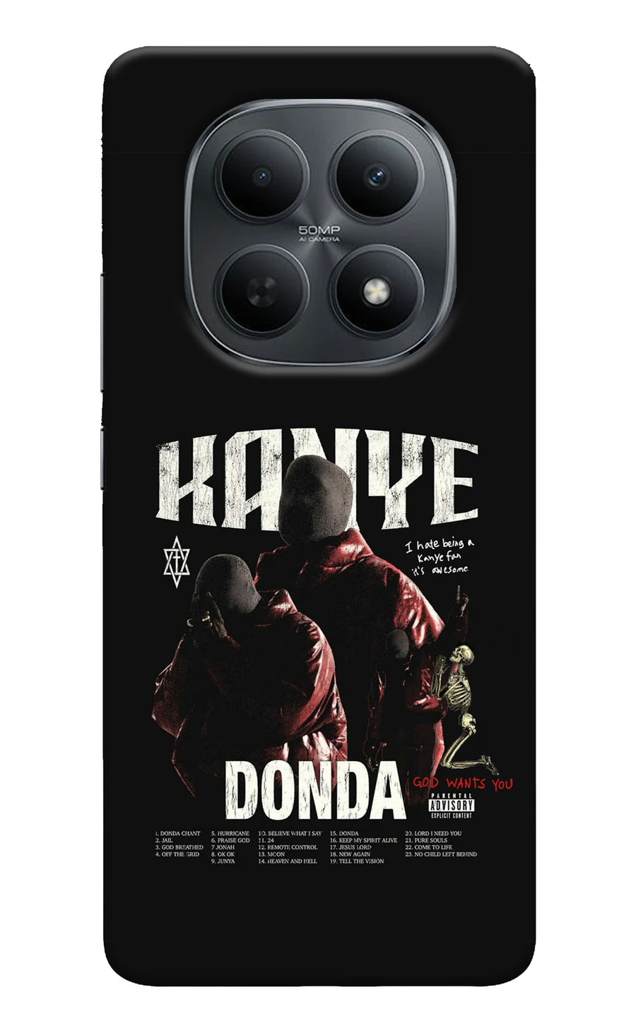 Donda Kanye West Poco M8 5G Back Cover, Hard case