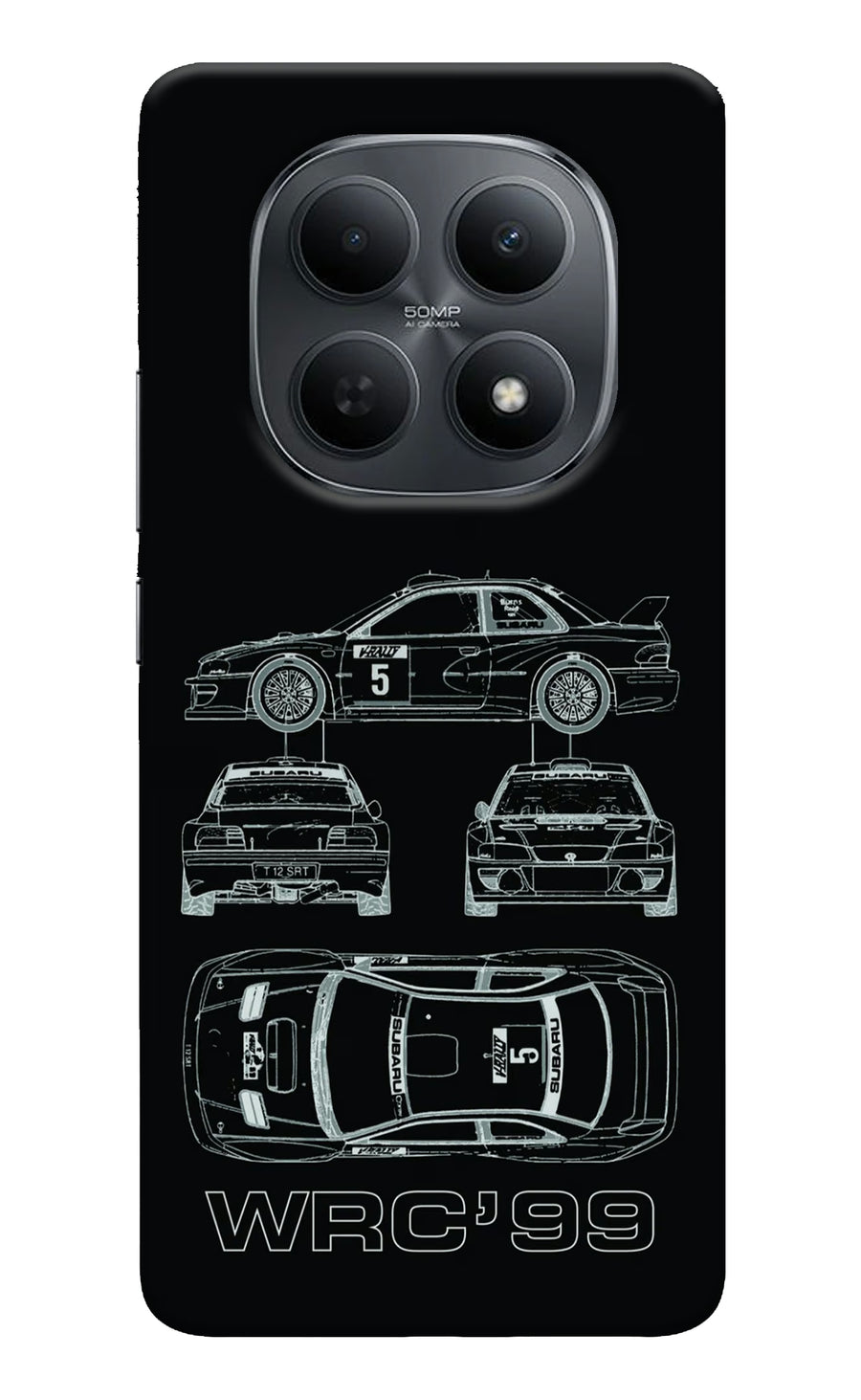 WRC'99 Poco M8 5G Back Cover, Hard case