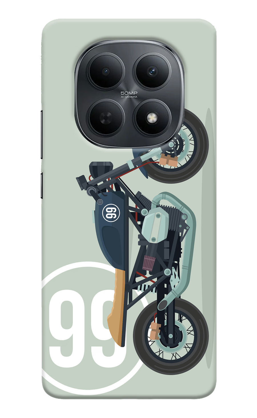 Classic Cafe Racer 99 Poco M8 5G Back Cover, Hard case