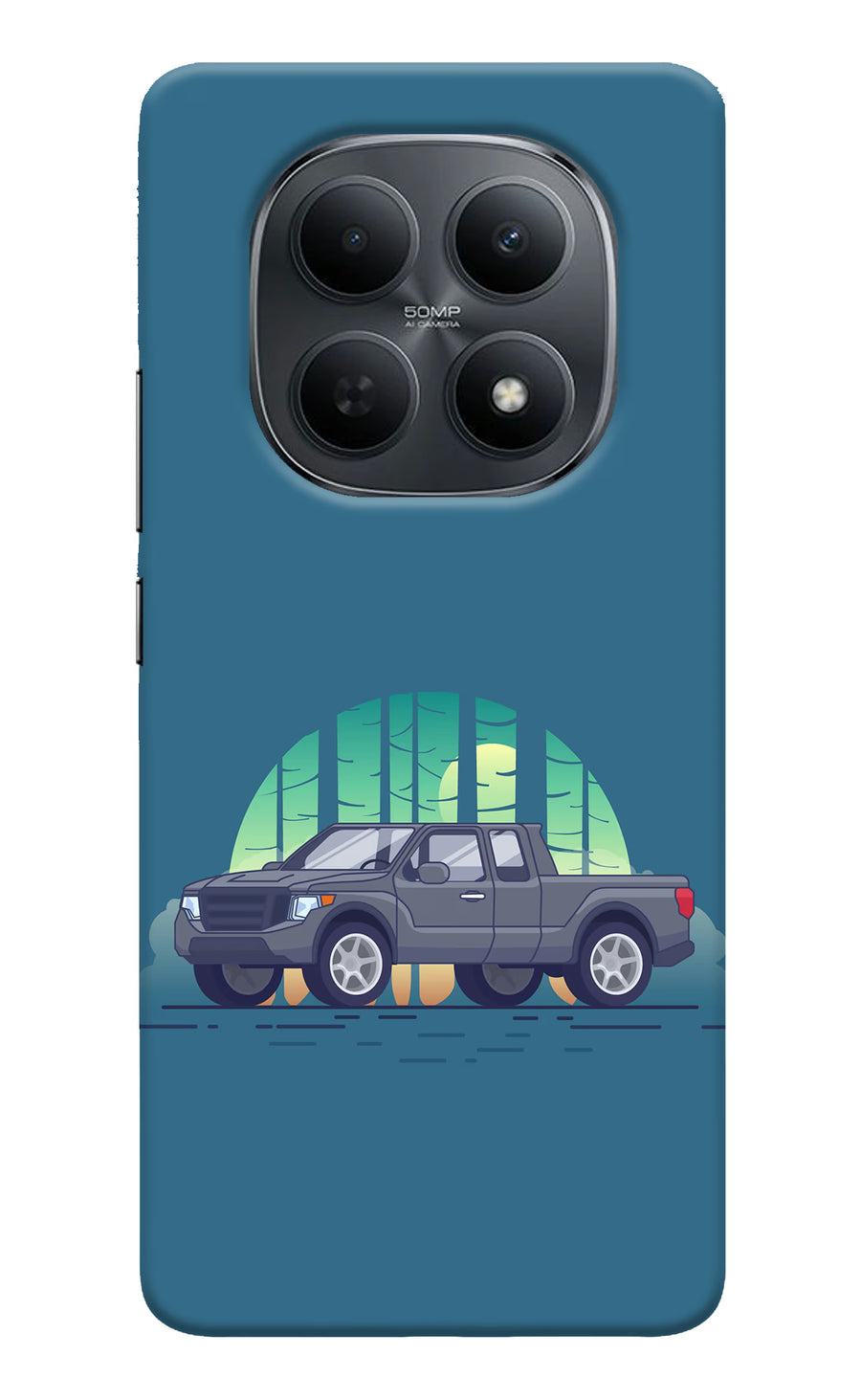 Retro Garage Vibe Poco M8 5G Back Cover, Hard case