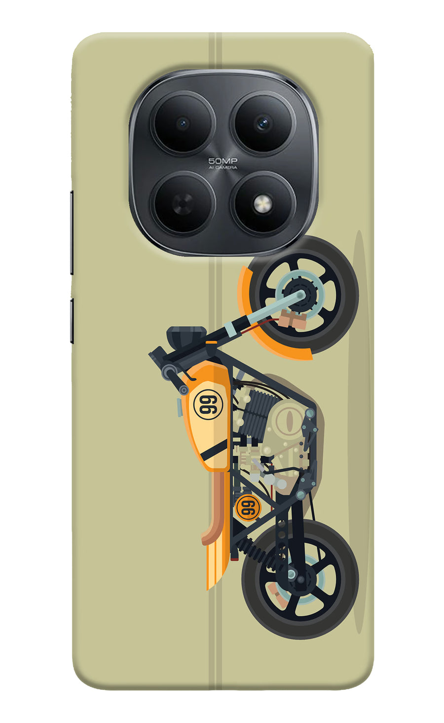 Vertical Speedster Poco M8 5G Back Cover, Hard case