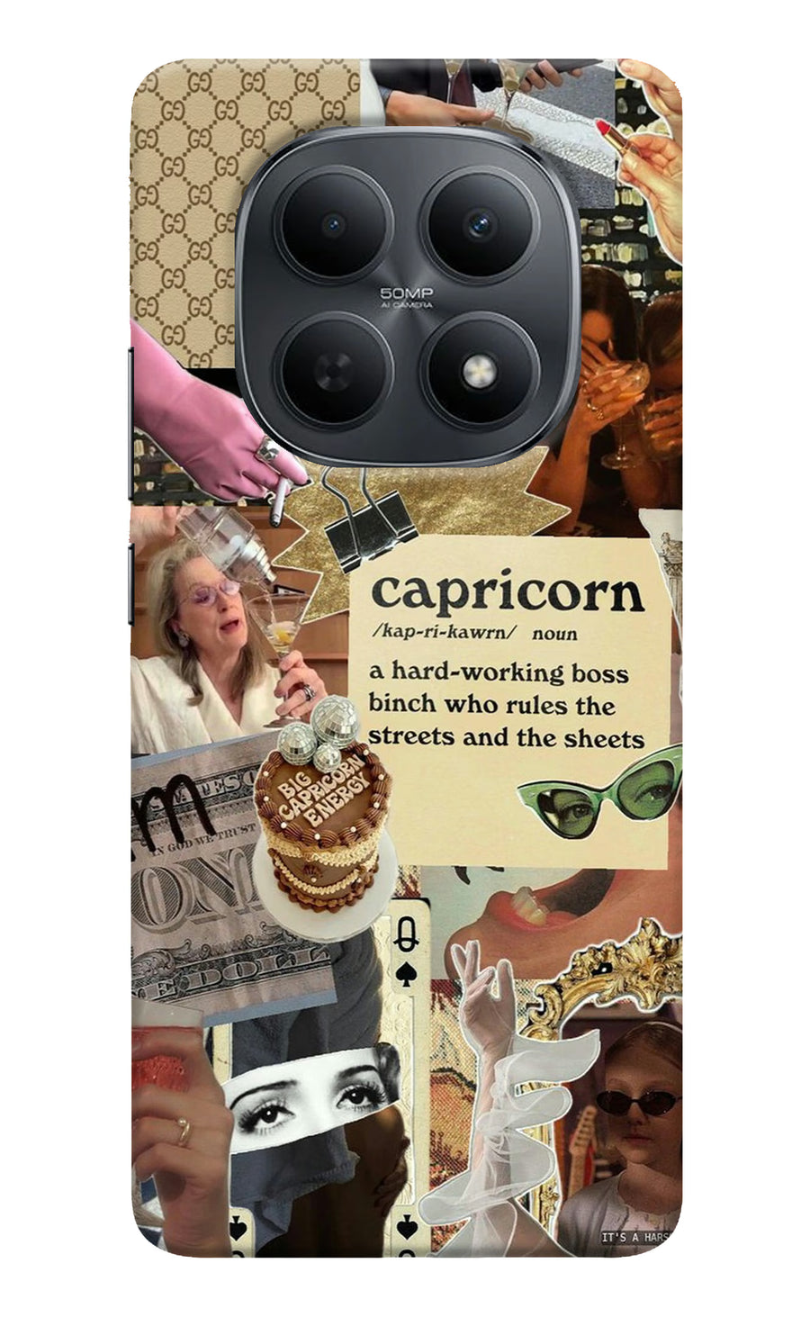 Capricorn Zodiac Poco M8 5G Back Cover, Hard case