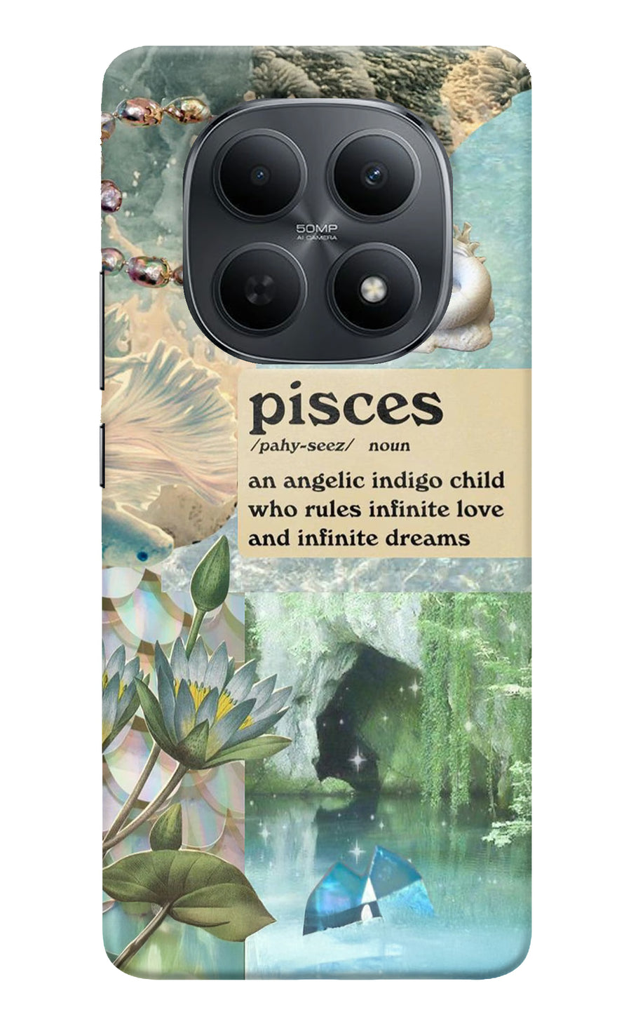 Pisces Zodiac Poco M8 5G Back Cover, Hard case