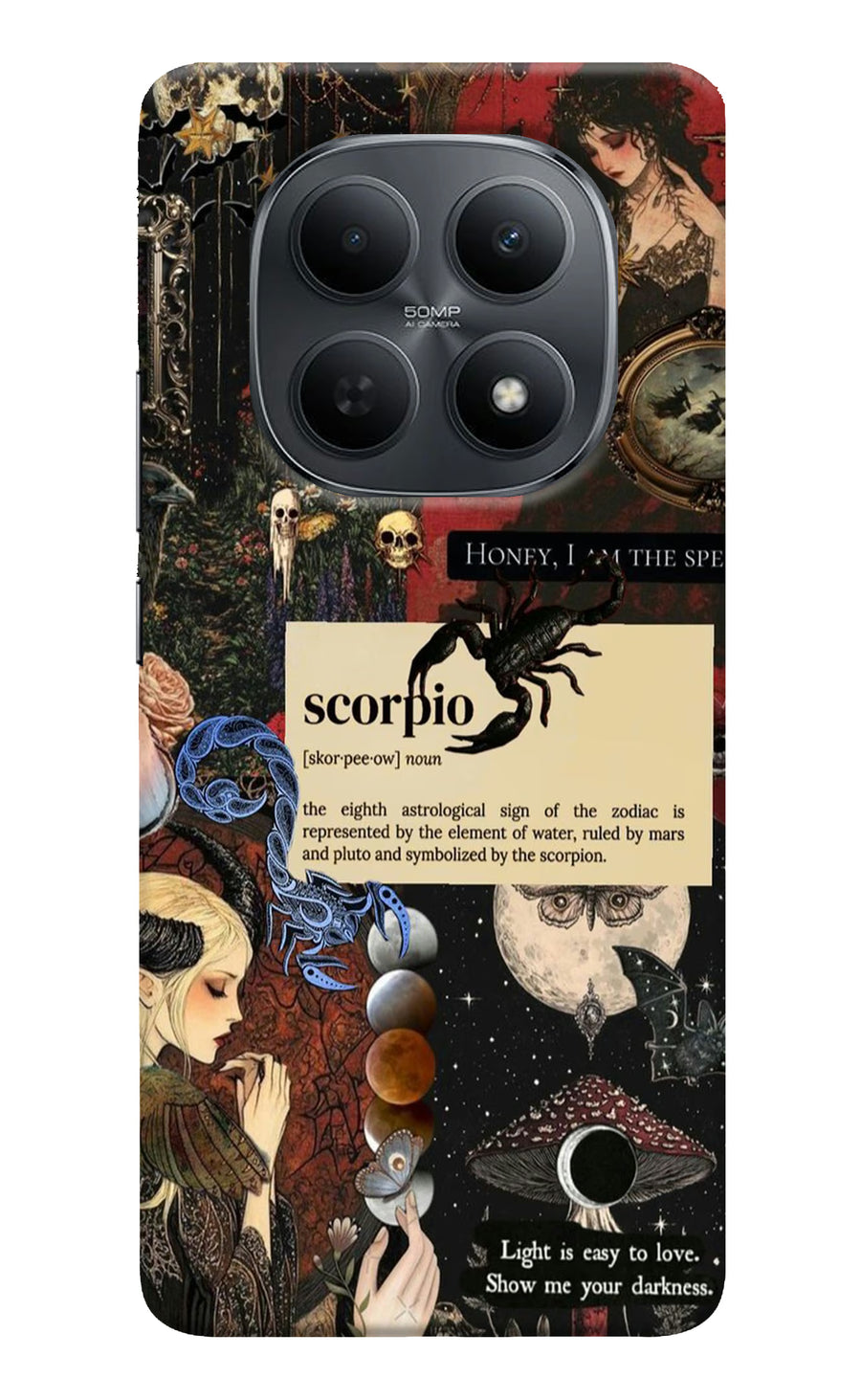Scorpio Zodiac Poco M8 5G Back Cover, Hard case
