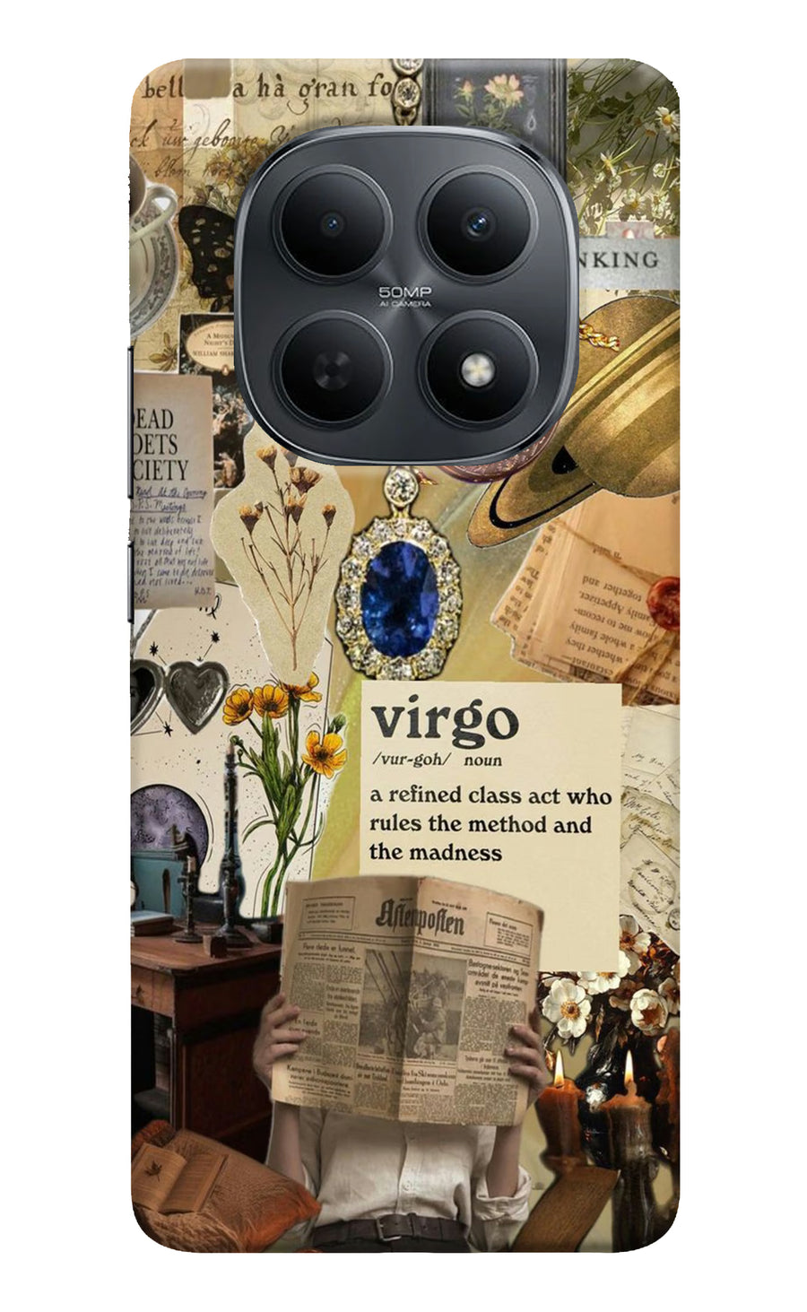 Virgo Zodiac Poco M8 5G Back Cover, Hard case
