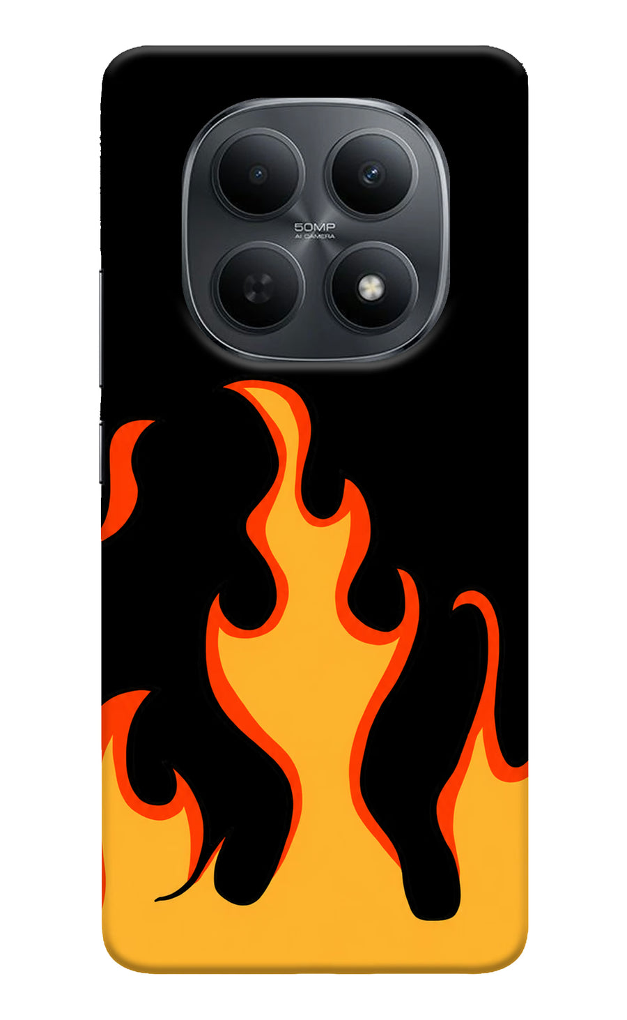 Fired Up – Black Poco M8 5G Back Cover, Hard case