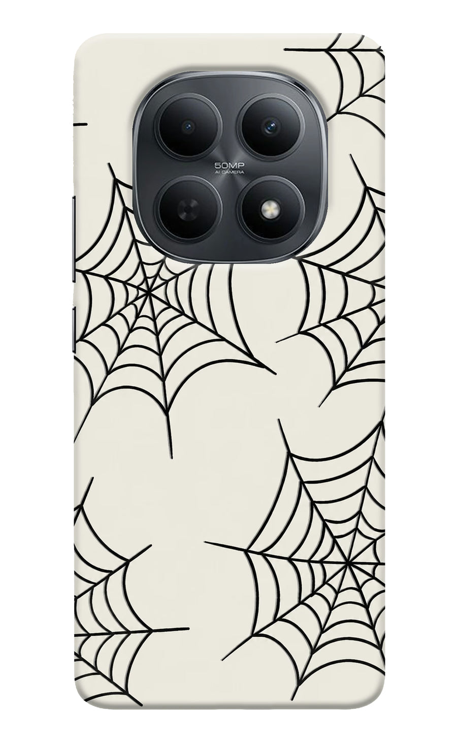 Spider Web Poco M8 5G Back Cover, Hard case