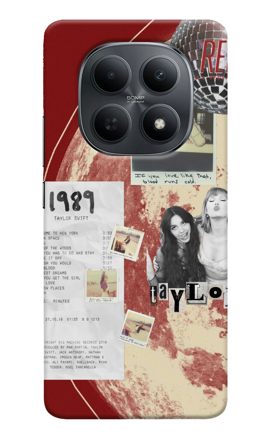 Taylor Swift Poco M8 5G Back Cover, Hard case