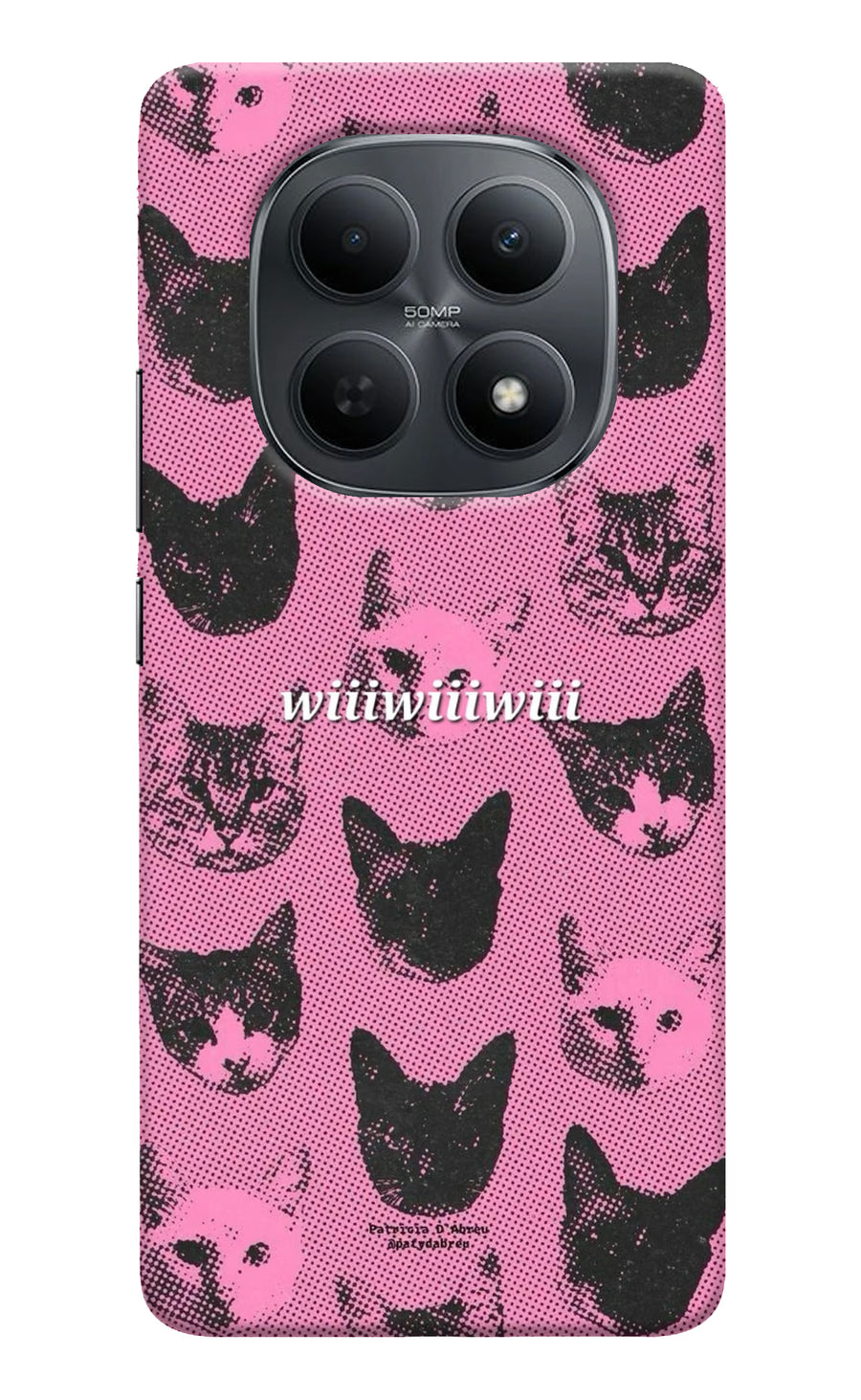 Pink Cats Poco M8 5G Back Cover, Hard case