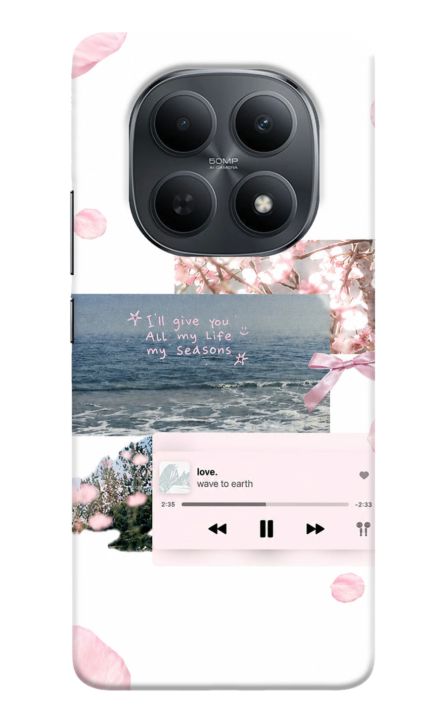 Wave to earth Poco M8 5G Back Cover, Hard case