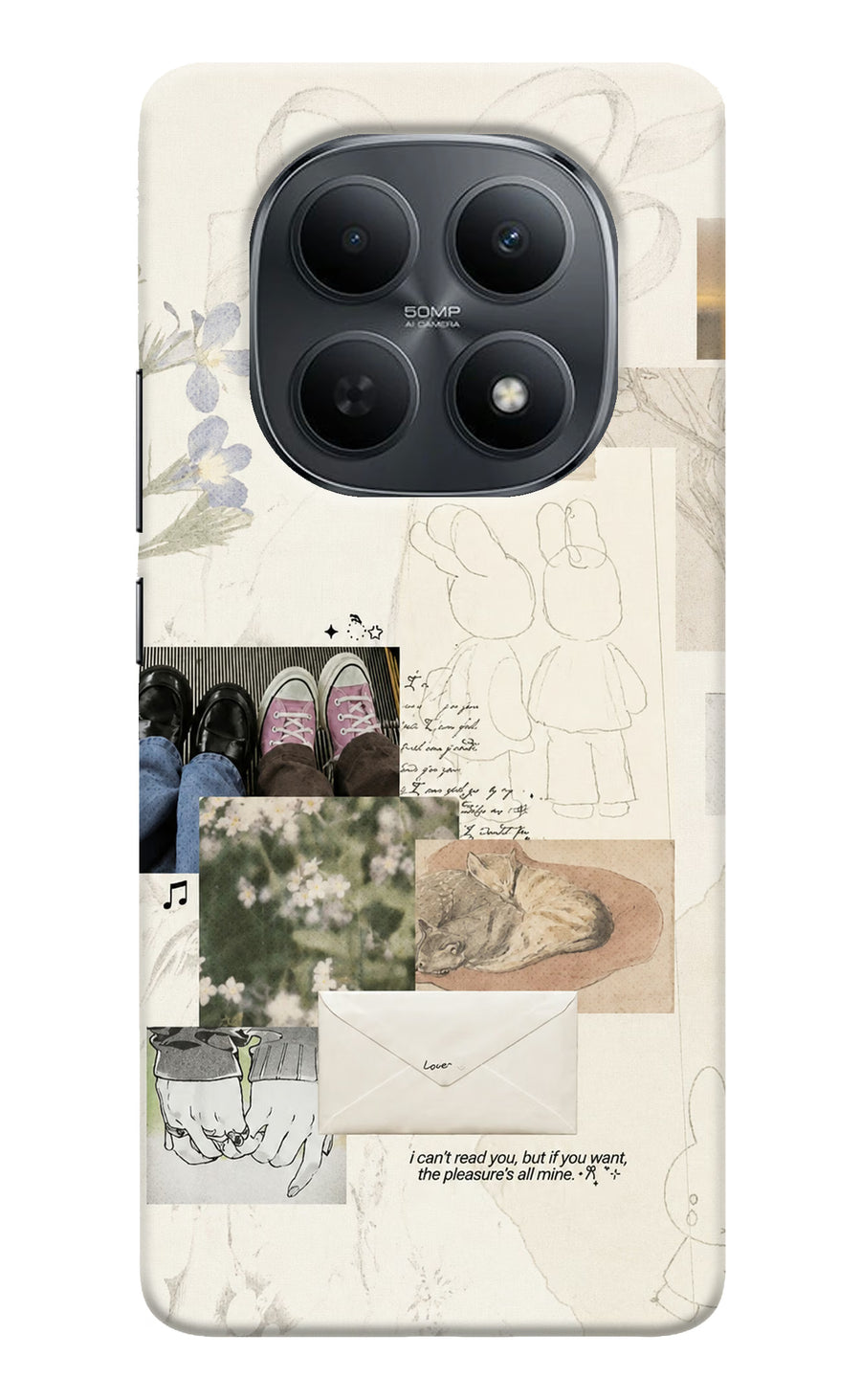 Soft Aesthetic Poco M8 5G Back Cover, Hard case