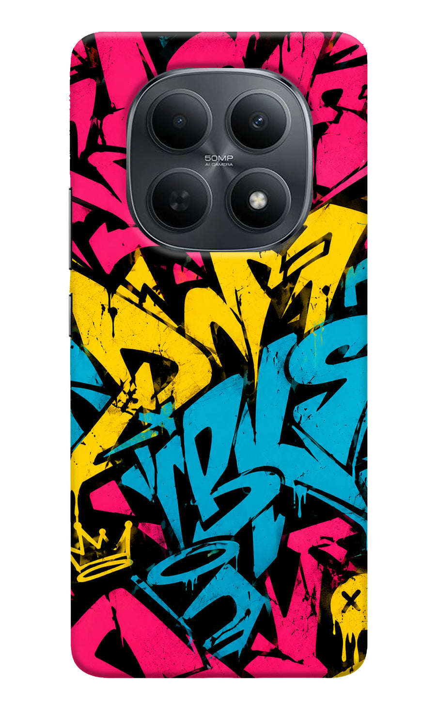 Graffiti Vibe Poco M8 5G Back Cover, Hard case