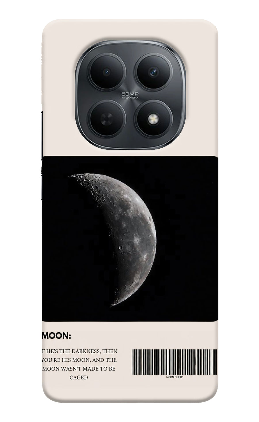 Moon Phase Poco M8 5G Back Cover, Hard case