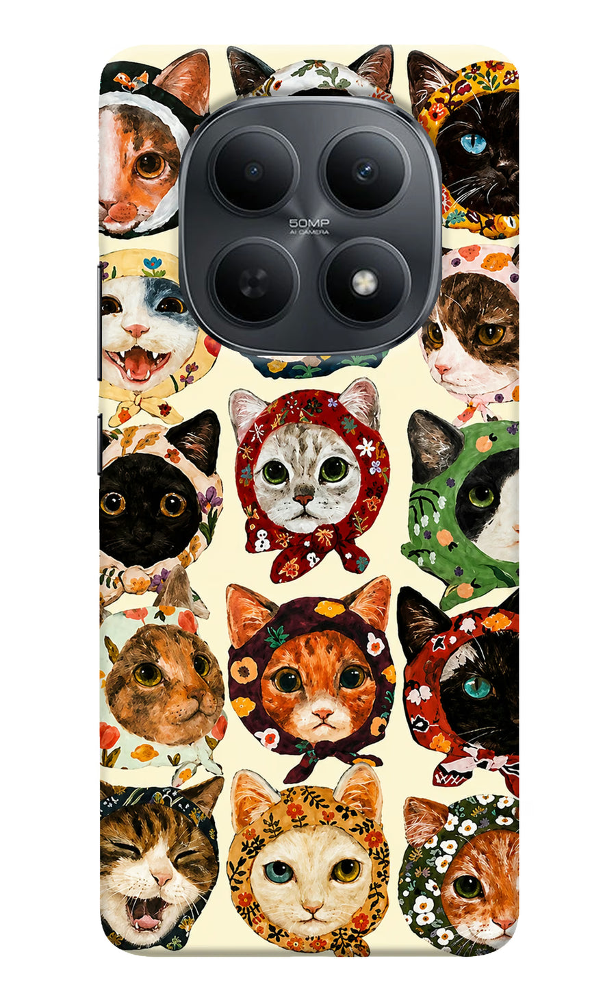 Cool Cat Poco M8 5G Back Cover, Hard case