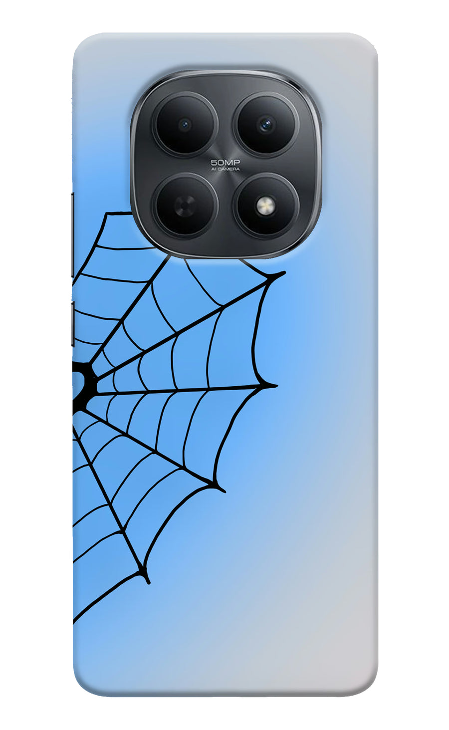 Blue Web Poco M8 5G Back Cover, Hard case